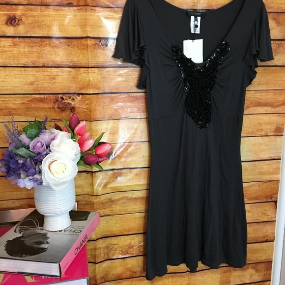 Miss Me Dresses & Skirts - NWT! MM Couture Sequin Sz. L Black A Line Dress